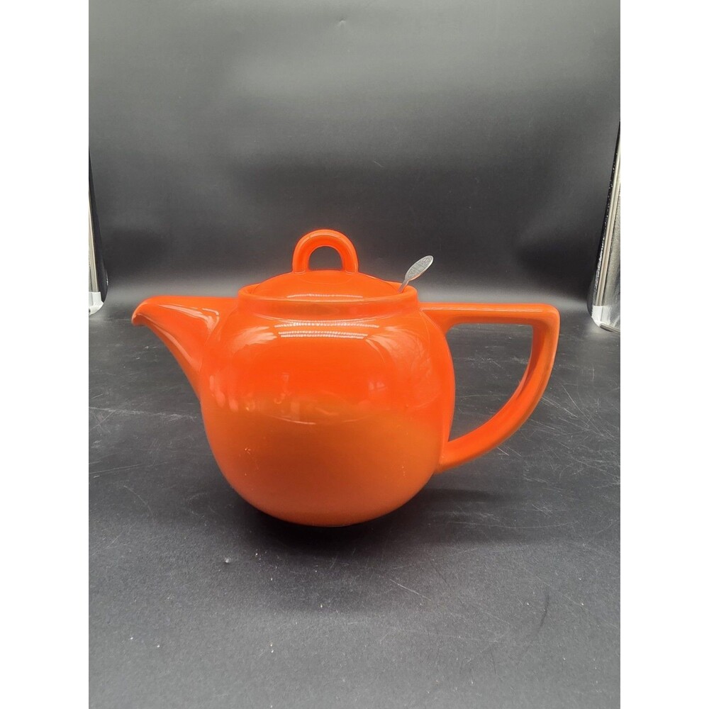 London Pottery 4 Cup Ceramic Teapot With Infuser Orange